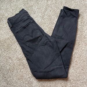Levi's Black Mike High Skinny Jeans Size 26